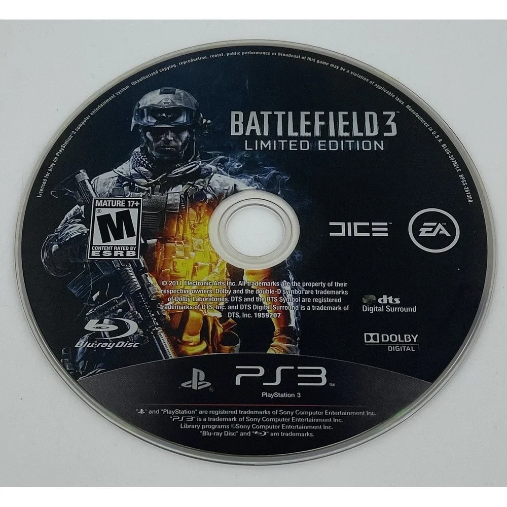 Battlefield 3 - Limited Edition (Sony PlayStation 3 PS3) GAME DISC ONLY - TESTED